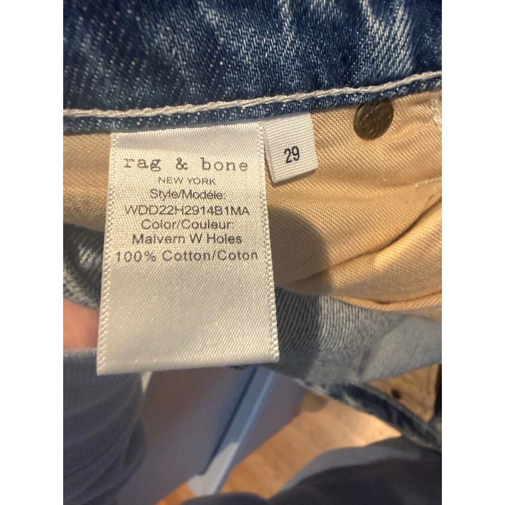 Rag & Bone New York High-Rise Ankle Wide Leg Jeans – Size 29 - Picture 6 of 6
